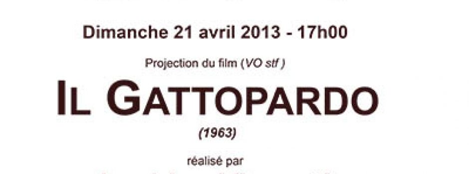 affiche gattopardo