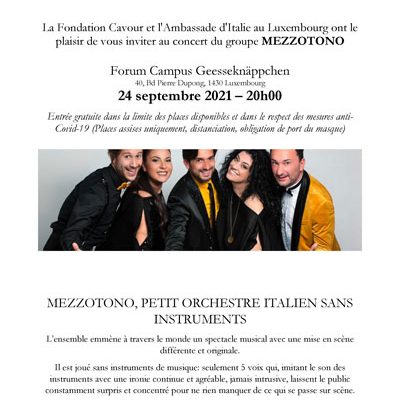 MEZZOTONO, PETIT ORCHESTRE ITALIEN SANS INSTRUMENTS