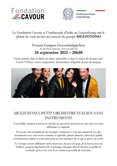 MEZZOTONO, PETIT ORCHESTRE ITALIEN SANS INSTRUMENTS