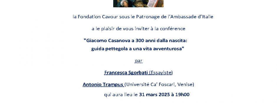 Casanova fondation cavour